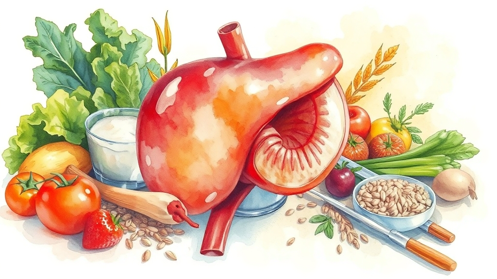 담낭염, 어떻게 치료하나요? (watercolor 스타일)