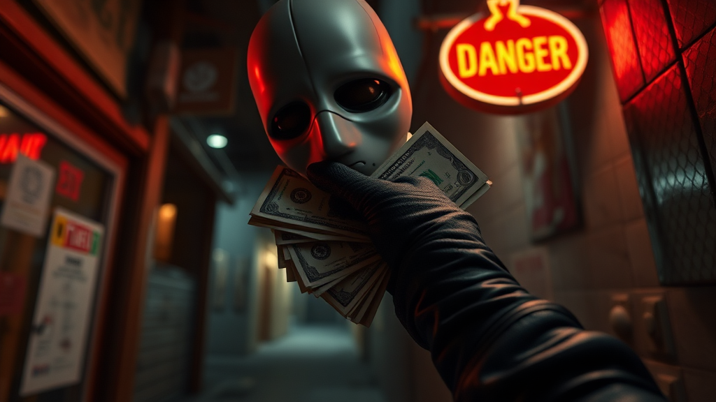 사기범 특징 및 위험 거래 유형 (realistic 스타일)