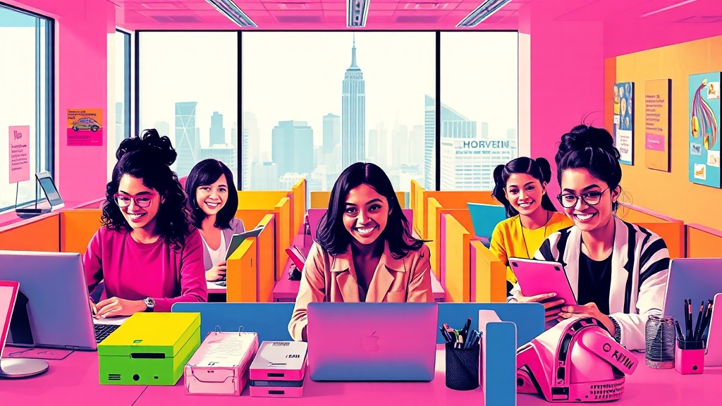 구직활동비 및 인턴십 지원 (popart 스타일)