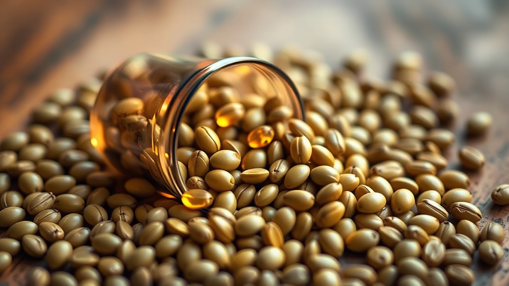 호로파 캡슐의 주요 효능 (realistic 스타일)