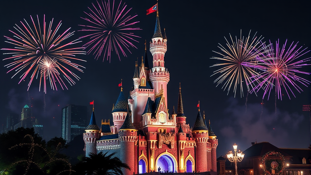 불꽃놀이 명당 & 관람 팁 (realistic 스타일)