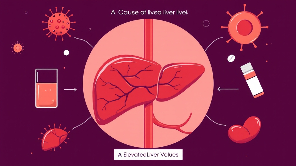 간수치 상승의 주요 원인 (illustration 스타일)