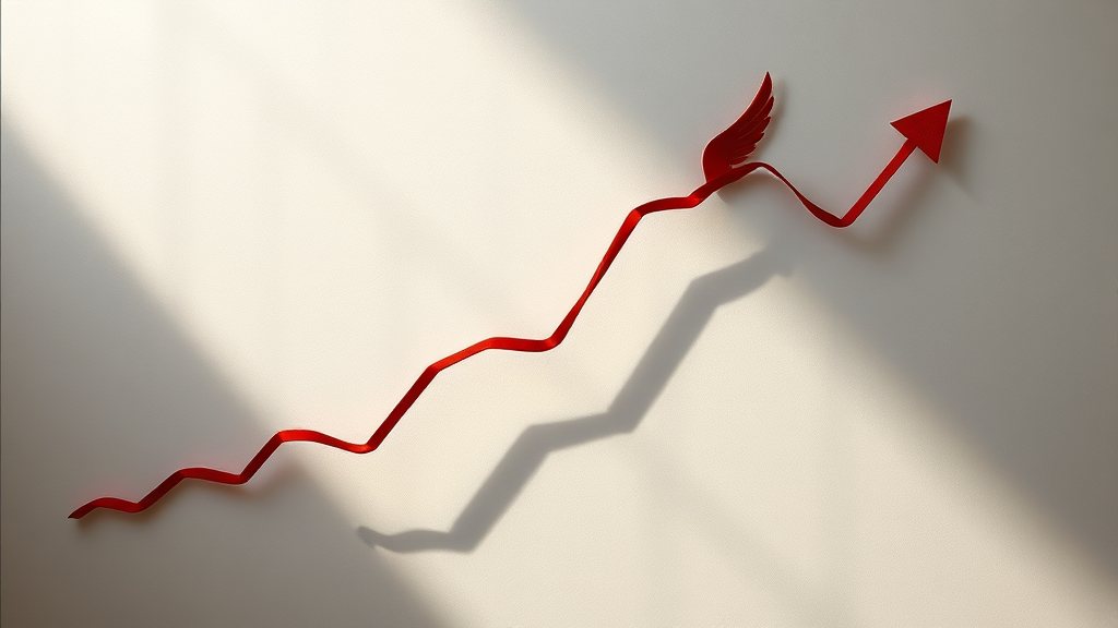 환율 상승, 경제 영향 (realistic 스타일)