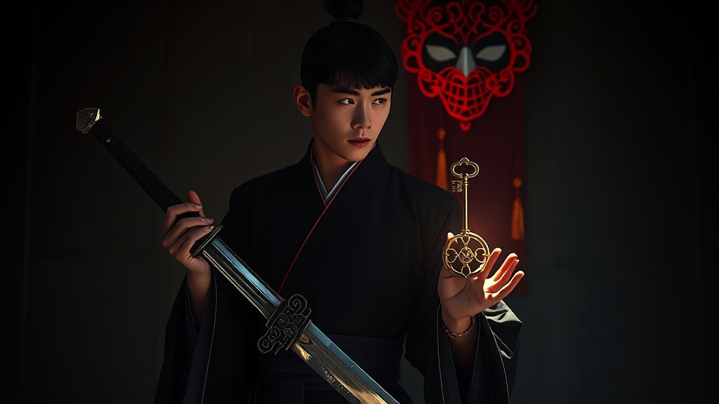 숨겨진 메시지와 상징 (realistic 스타일)