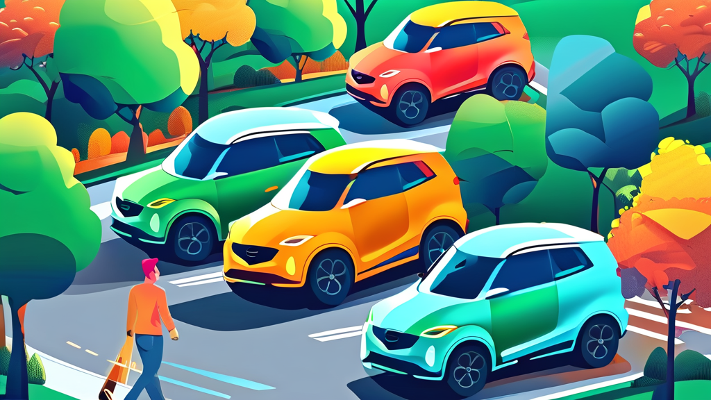 취등록세 외 하이브리드차의 추가적인 경제적 이점 (cartoon 스타일)