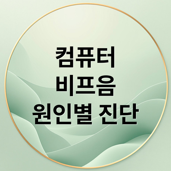 컴퓨터
비프음
원인별 진단 (컴퓨터 비프음 해결)