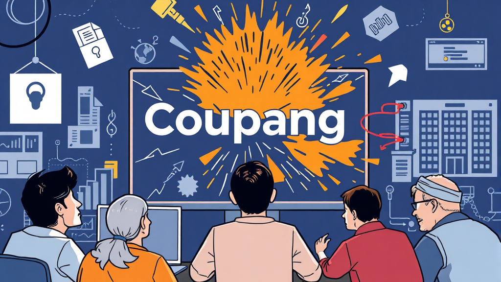 쿠팡, 보상은 어떻게? (illustration 스타일)