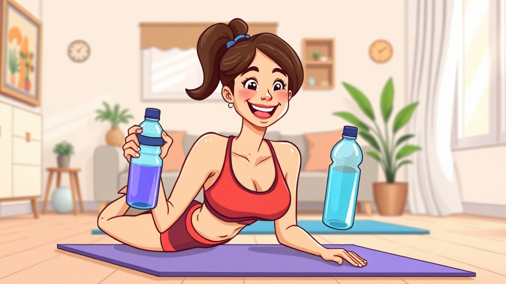 홈트, 얼마나 해야 할까요? (cartoon 스타일)