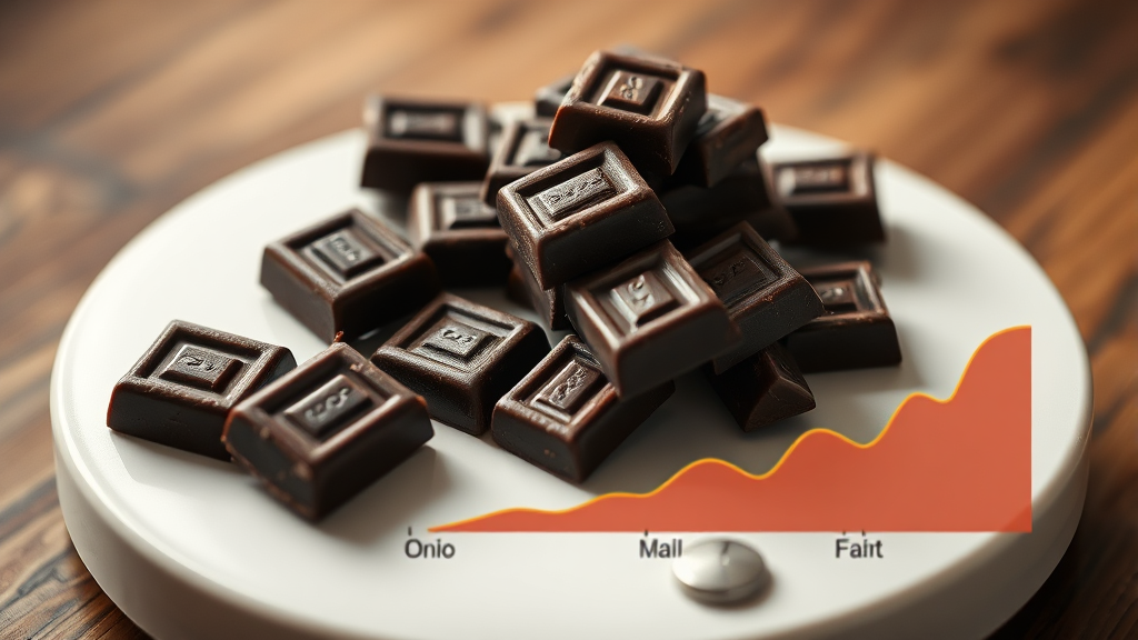 하루 적정 다크 초콜릿 섭취량 가이드 이미지