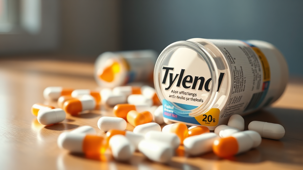 타이레놀 대체 진통제는 무엇이 있을까요? (realistic 스타일)