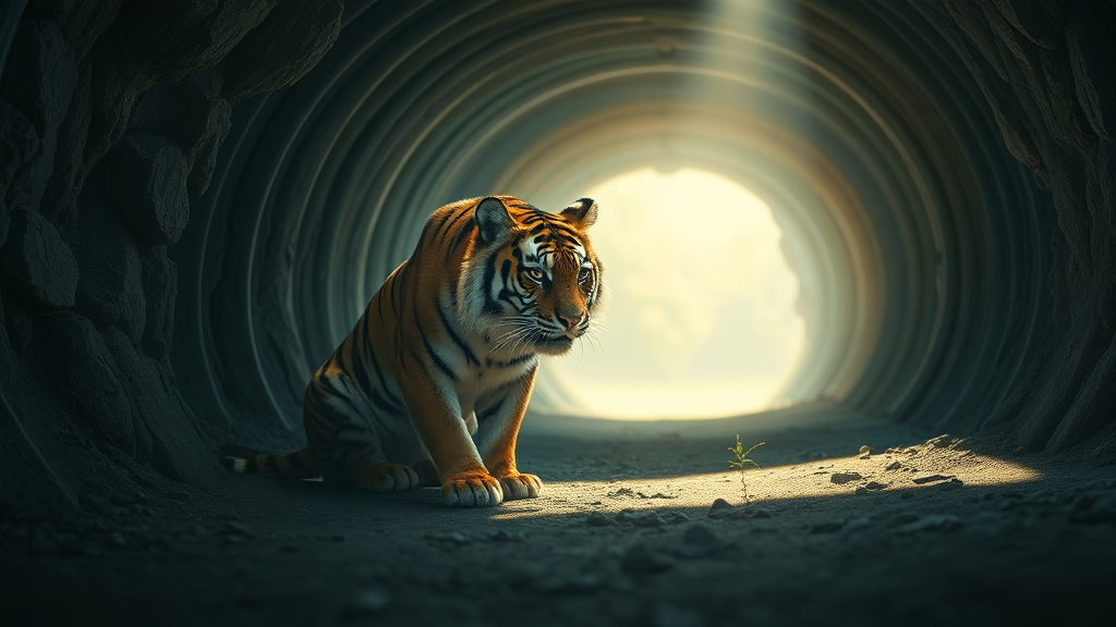 삼재란 무엇인가: 개념과 종류 (realistic 스타일)