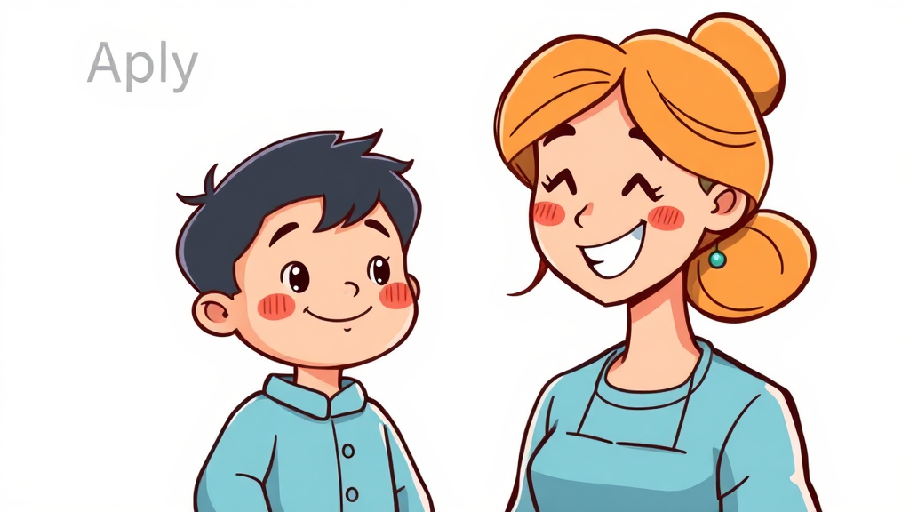 신청 방법, 어렵지 않아요! (cartoon 스타일)