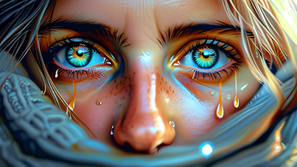 안구건조증, 왜 생기는 걸까요? (원인 분석) (realistic 스타일)