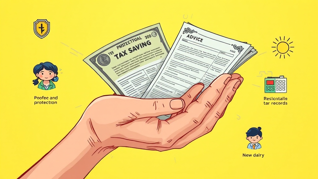 절세 전략: 경비 처리 & 공제 항목 (illustration 스타일)