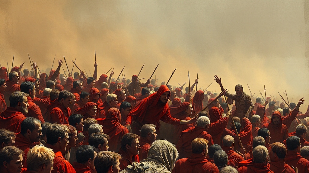 집단 본능의 진화적 기원 (realistic 스타일)