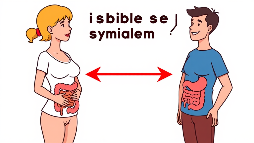 과민성대장증후군, 오해와 진실 (cartoon 스타일)