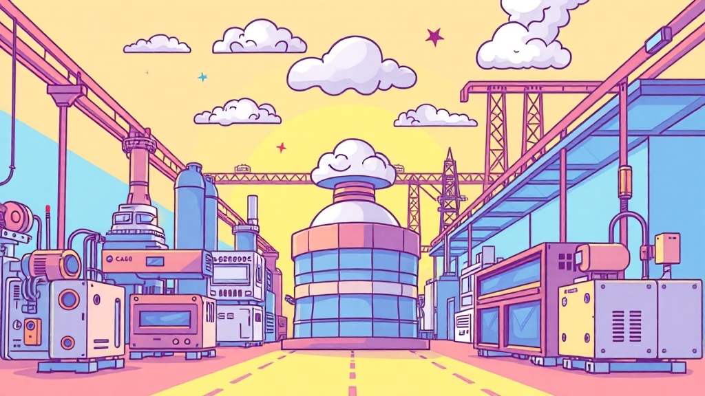 GPU 공급 확대의 산업별 파급 효과 (cartoon 스타일)