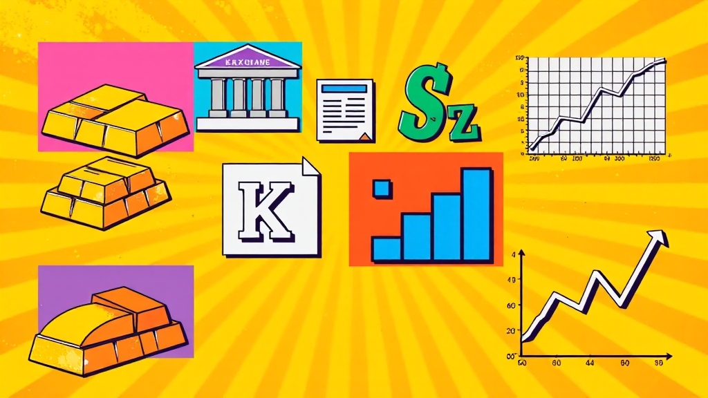 금 투자, 뭐가 좋을까? (popart 스타일)