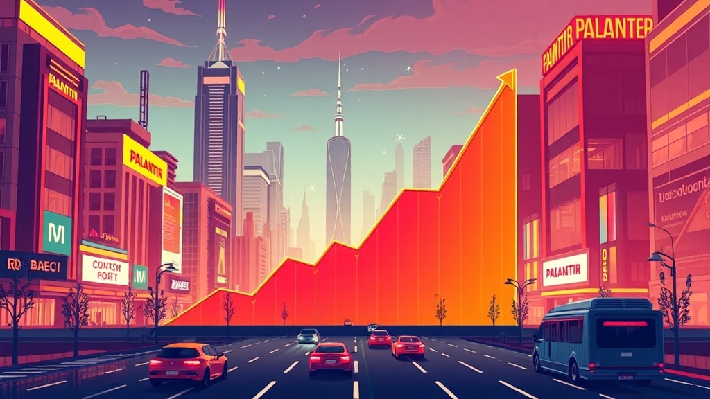 팔란티어의 장기 성장 동력과 투자 전략 (cartoon 스타일)