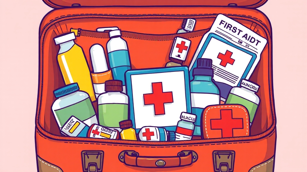 상비약 및 건강 관련 용품 (cartoon 스타일)