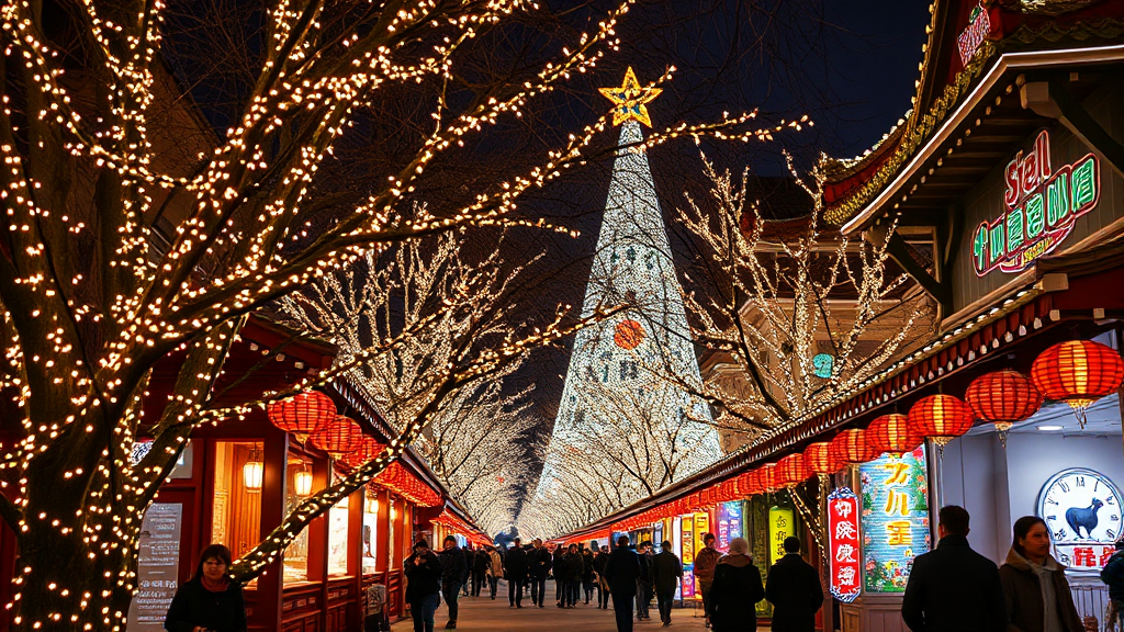 TOP 5 크리스마스 명소 (realistic 스타일)