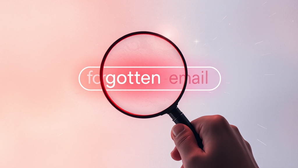 잊어버린 메일 주소 찾기 (watercolor 스타일)