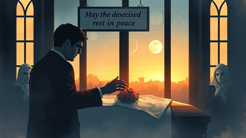 조문 시 상황별 위로의 말 (illustration 스타일)