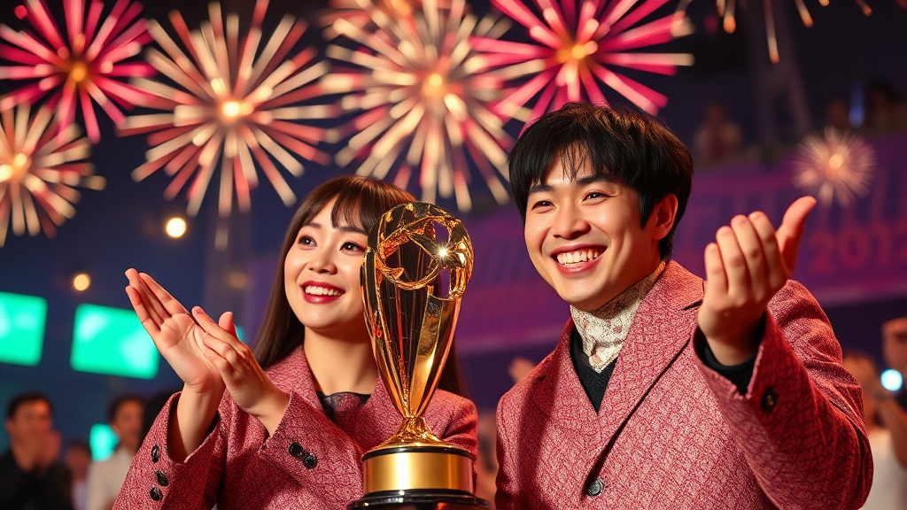 지난 연예대상 수상자 (realistic 스타일)