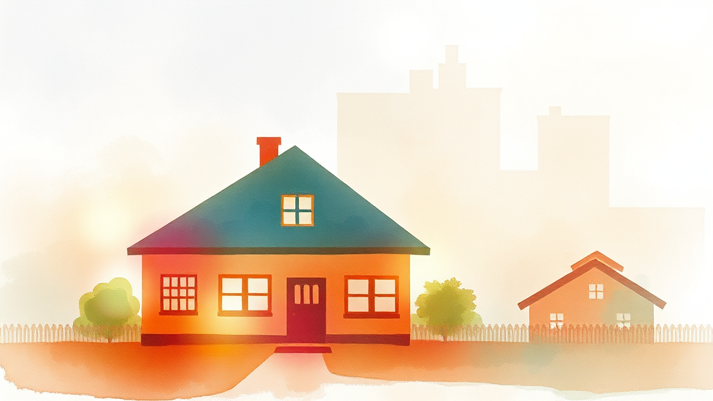 주택연금 상속, 유리한 선택은? (watercolor 스타일)