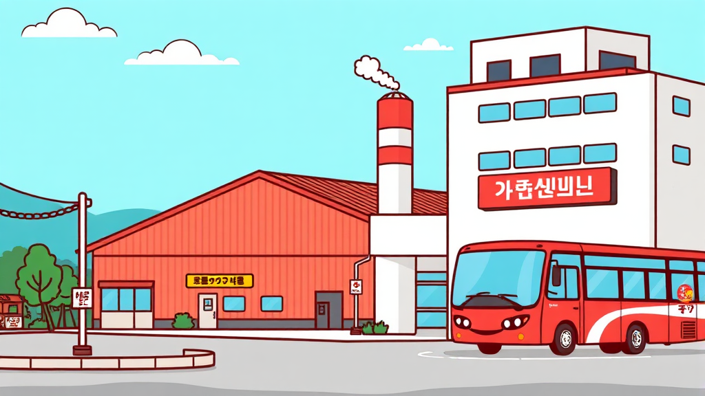양주공장 가는 길: 셔틀버스 정보 및 교통 안내 (cartoon 스타일)
