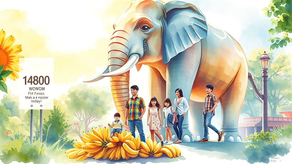 점보빌리지 기본 정보 (watercolor 스타일)