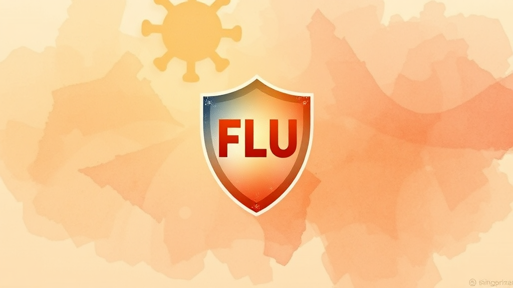 독감 백신 효과 및 필요성 (watercolor 스타일)