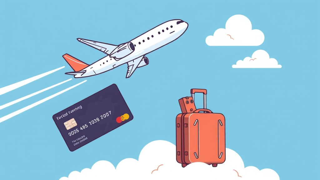 마일리지 적립 신용카드 비교 (illustration 스타일)