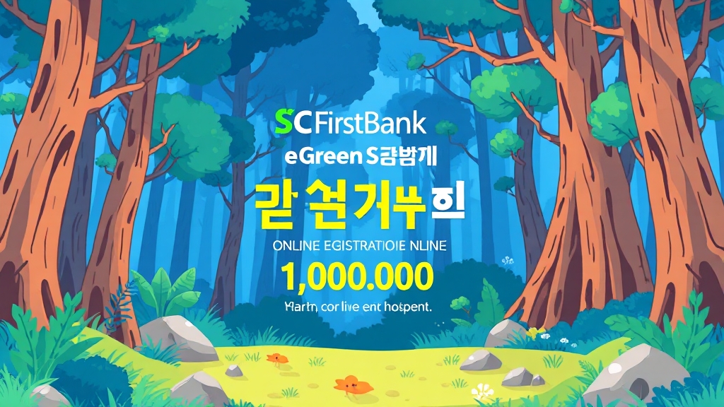 e-그린세이브예금, 어떤 상품일까? (cartoon 스타일)