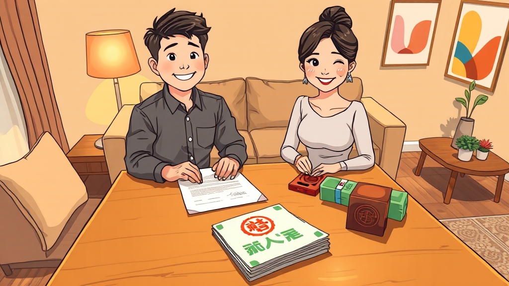 신청 절차 & 필요 서류 (cartoon 스타일)