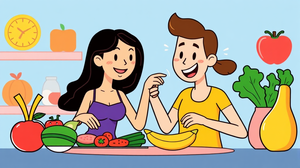 간헐적 단식, 무엇부터 시작할까? (cartoon 스타일)