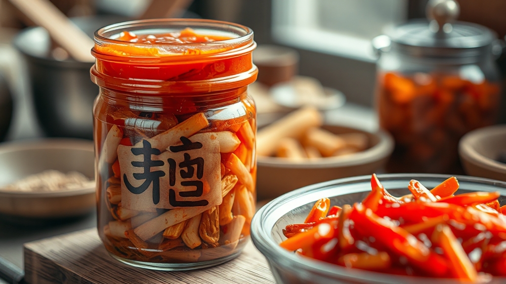 찹쌀풀과 양념장, 어떻게 만들까? (realistic 스타일)