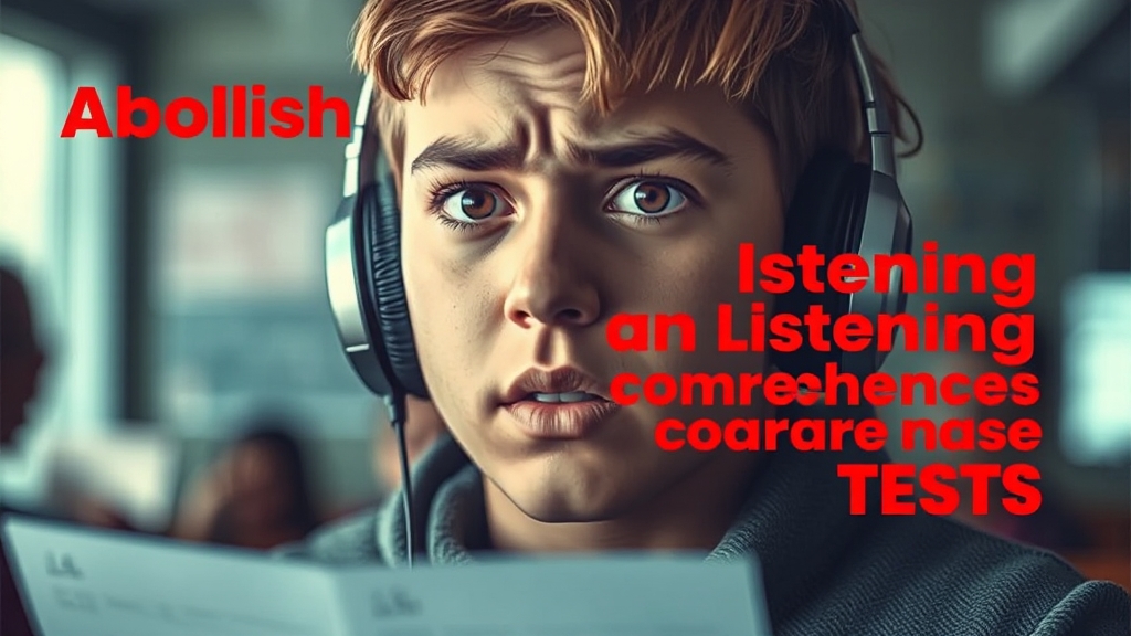 듣기 폐지, 왜 논의될까? (realistic 스타일)