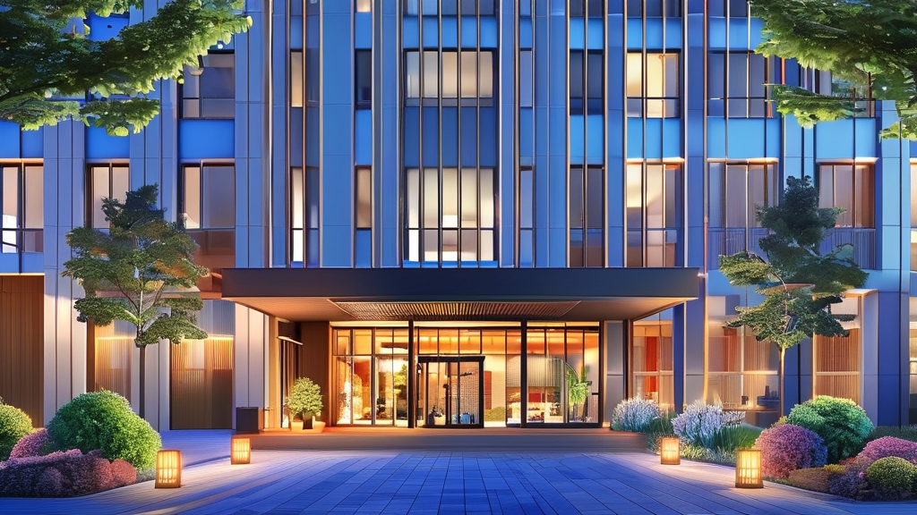 토요코인 오사카 난바: 편리한 호텔 시설 및 서비스 (realistic 스타일)