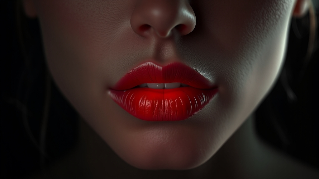 입술 포진 원인: 헤르페스 바이러스 (illustration 스타일)