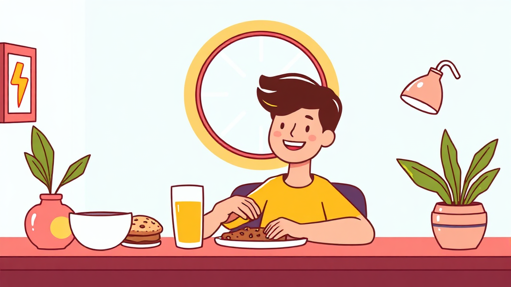 종합비타민, 올바른 섭취 루틴과 팁 (cartoon 스타일)