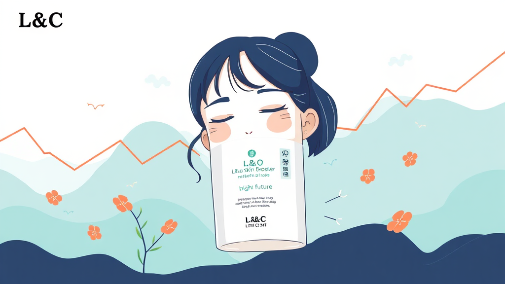 엘앤씨바이오 주가 전망 및 목표 주가 (illustration 스타일)