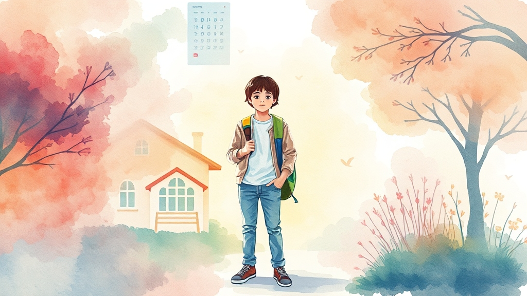 자녀 등록 및 승인 절차 (watercolor 스타일)