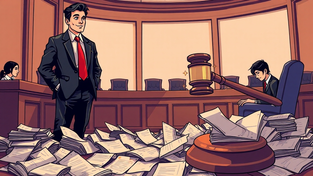 배임죄 혐의, 어떻게 대처해야 할까요? (cartoon 스타일)