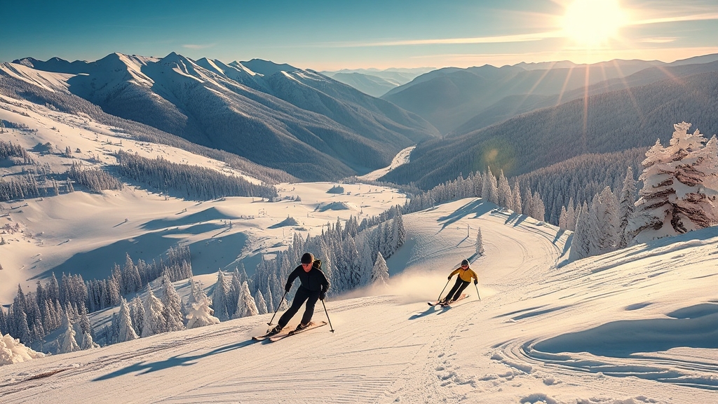 남부권 스키장 정보 (realistic 스타일)