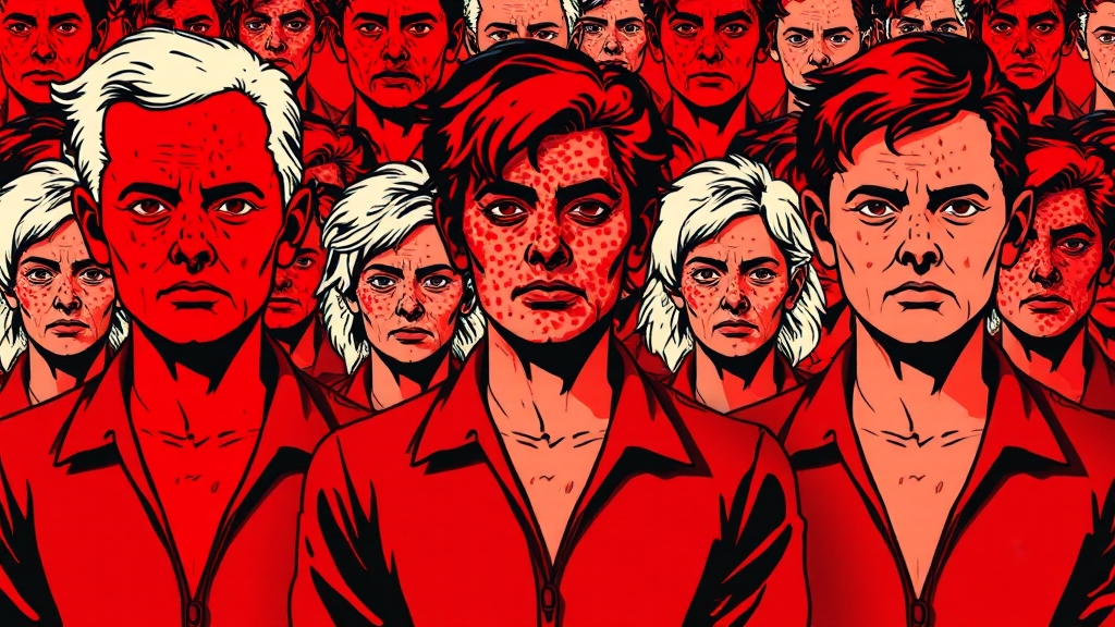 대상포진의 전염성과 주의사항 (popart 스타일)