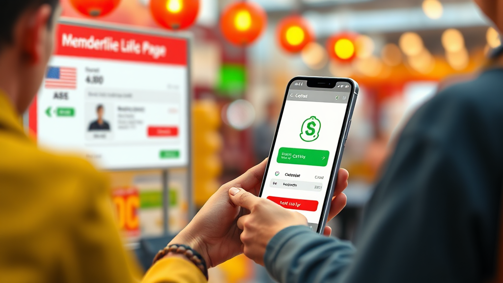 회원가입부터 예치금 충전까지: 모바일 로또 구매 준비물 (realistic 스타일)