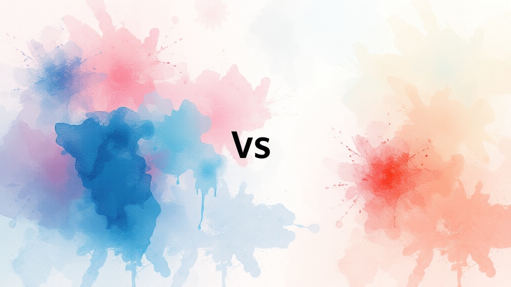 챗GPT와의 비교 분석 (watercolor 스타일)