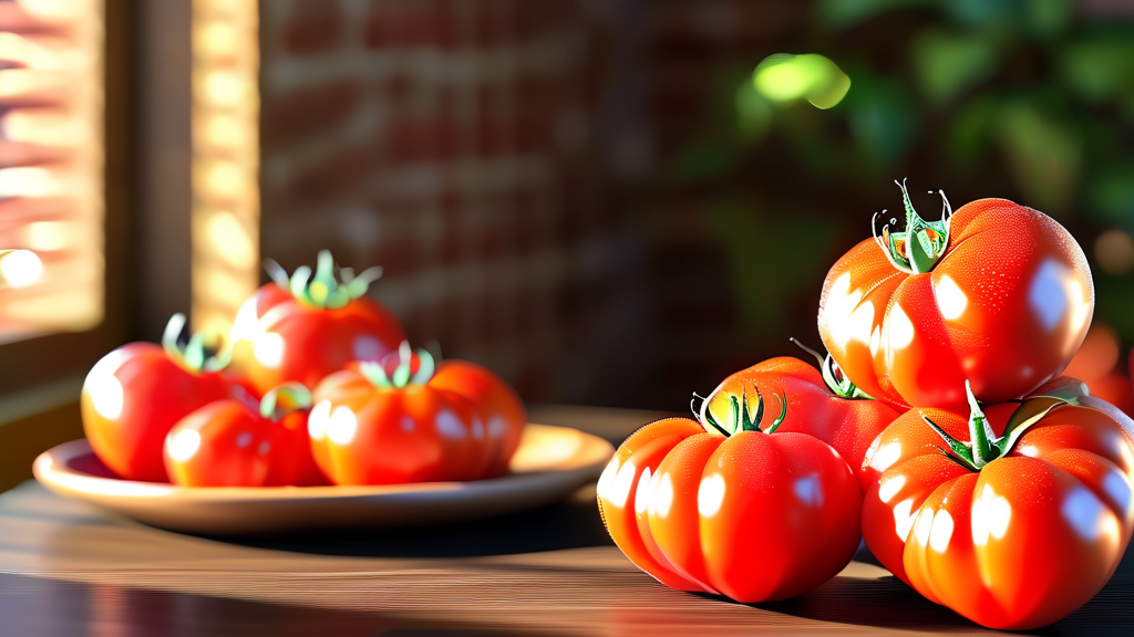 토마토 칼로리와 영양 성분: 다이어트에도 OK! (realistic 스타일)