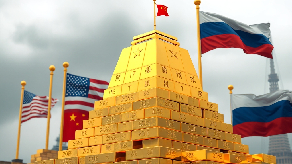 주요 국가 금 보유 현황 집중 분석 (realistic 스타일)